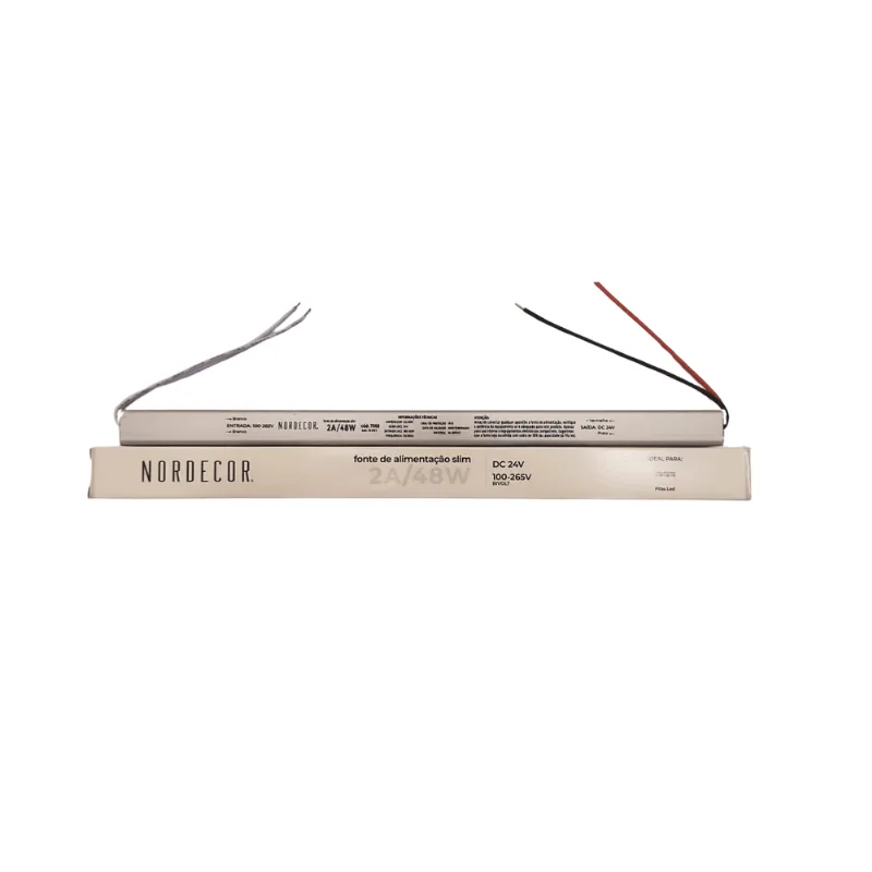 Driver Slim 24vdc Ip20 P/fita Led 2a 48w Bivolt Nordecor