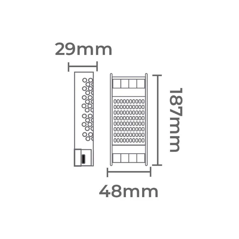 Fonte De Alimentação Chaveada Nordecor Dimerizável 24v 2,5a / 60w 220v Unica 7078