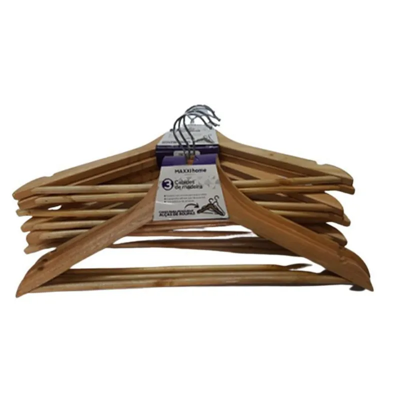 Kit Cabides 3 Peças Madeira Maxxihome