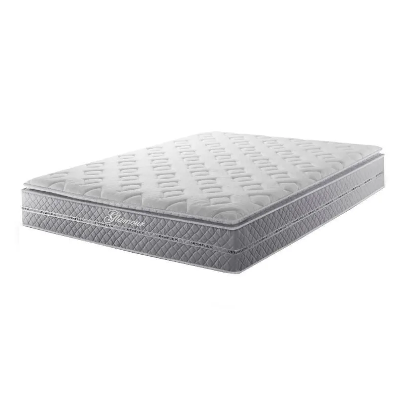 Colchão Casal Molas Ensacadas D20 Pillow Top 138x188CM Cinza Umaflex
