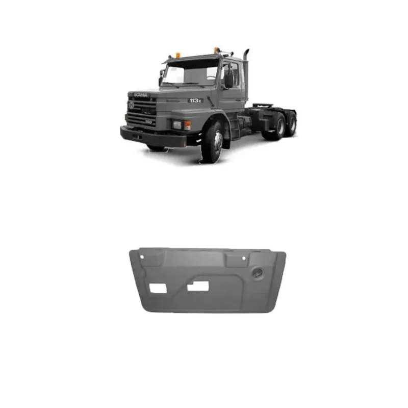 Forro Porta Esquerda Furo Cinza Claro Scania 113 1991 A 1998