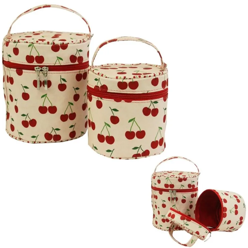 CONJUNTO NECESSAIRE REDONDA CEREJINHA - SABRA