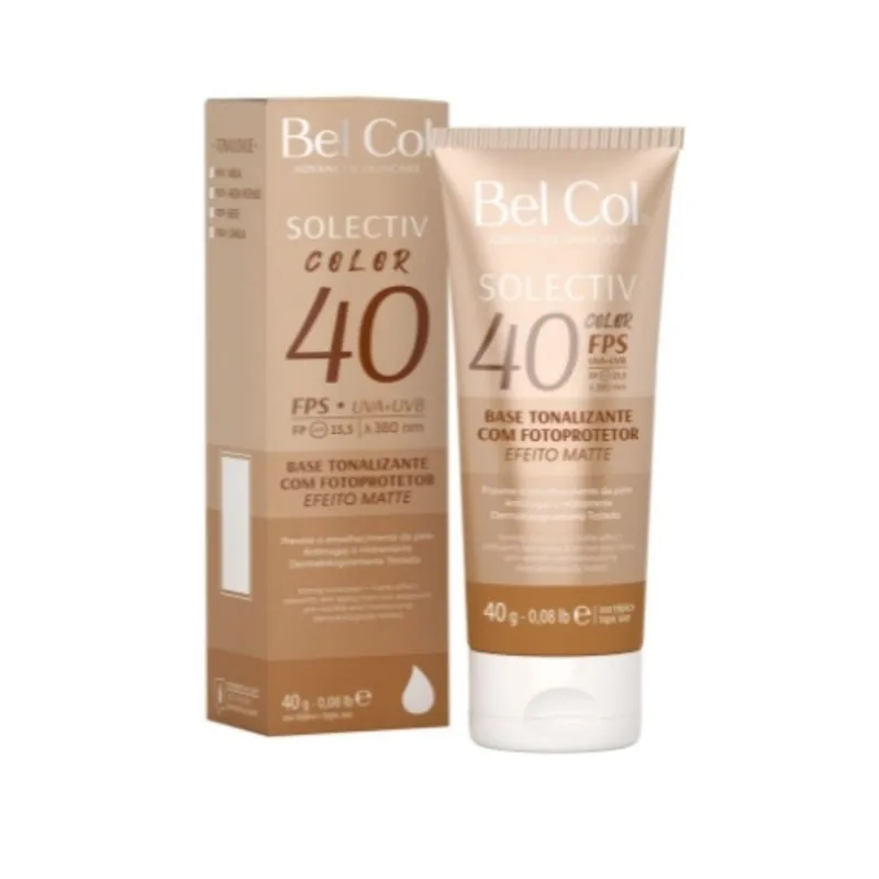 Solectiv Color Base Tonalizante FPS 40 Areia 40g Bel Col