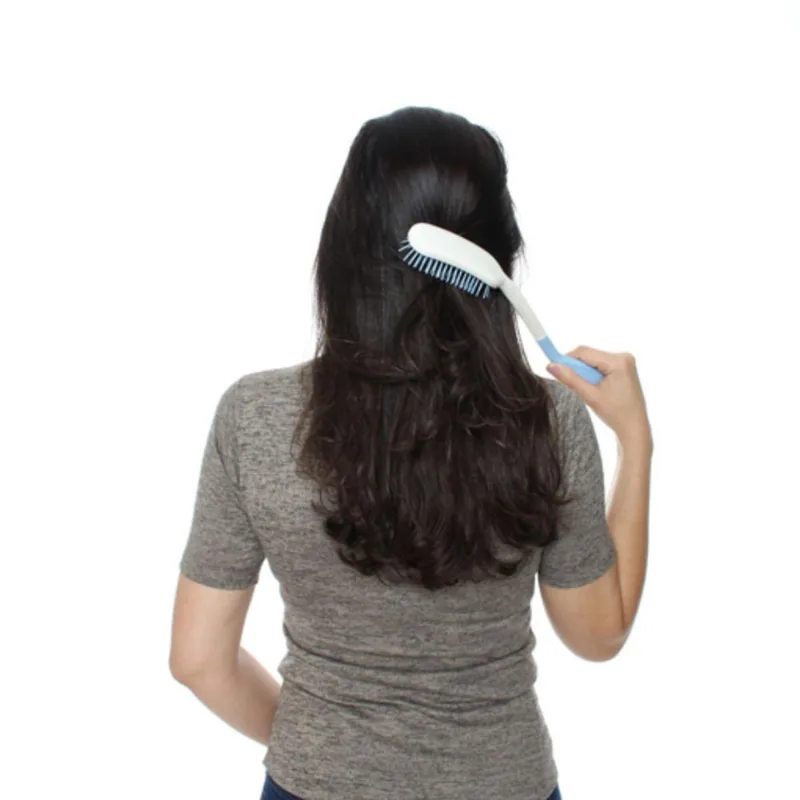 Escova De Cabelo Com Cabo Longo Para Mobilidade Reduzida