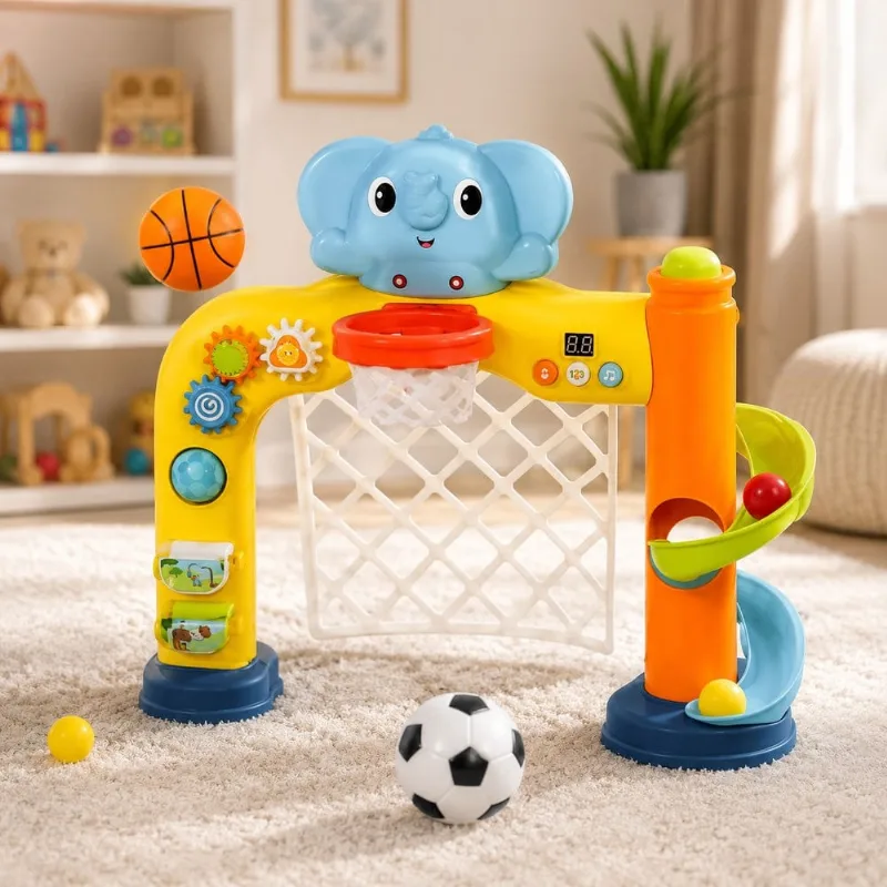 Brinquedo Baby Sports Elefantinho 3 Em 1 Com Luz E Som - Genérica - Brinquedos