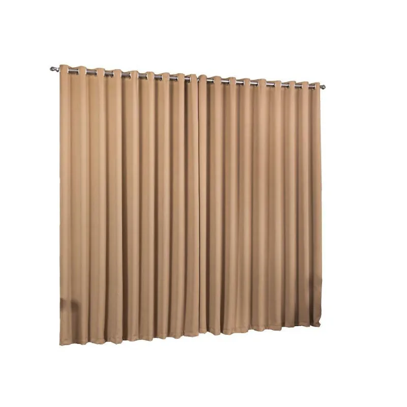 Cortina Block 6 Metros Blecaute Corta Luz Blackout Tecido Creme