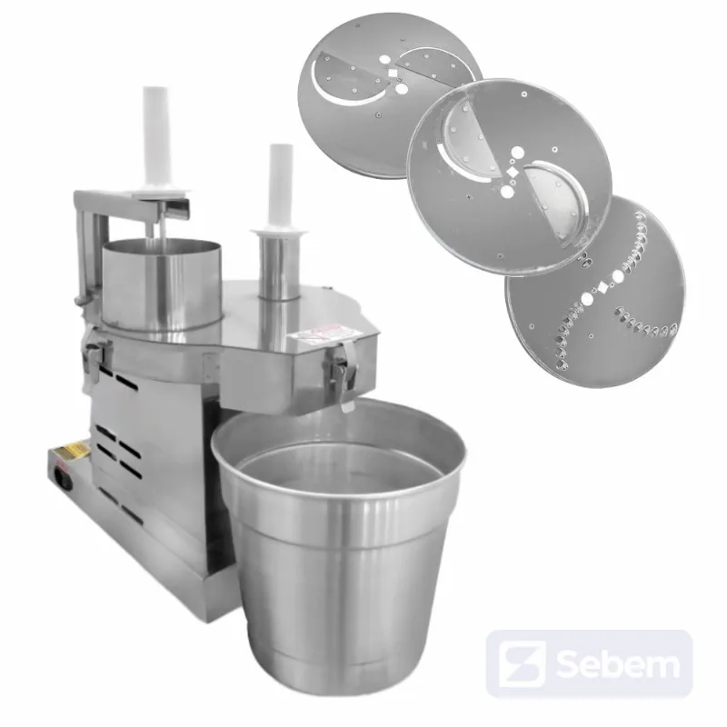 Multiprocessador de Alimentos Industrial 3 Discos Bivolt Sebem