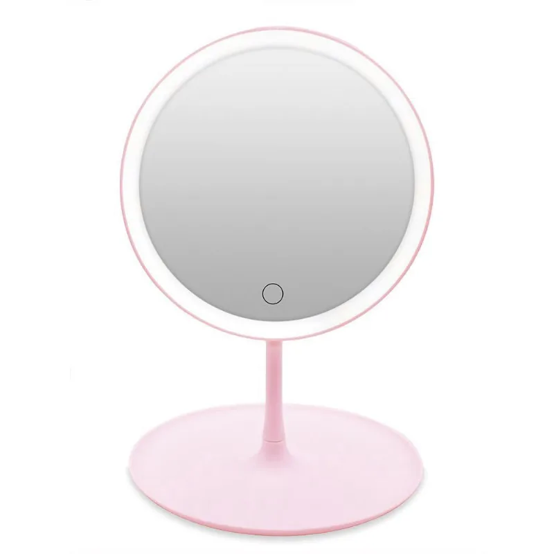 Espelho Maquiagem Led Ring Light Touch Makeup Mirror Face