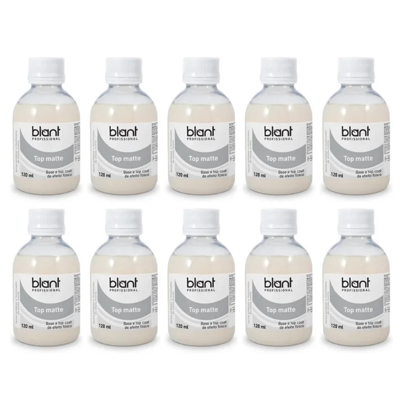 Kit Top Matte Profissional 120Ml Blant 10 Unidades