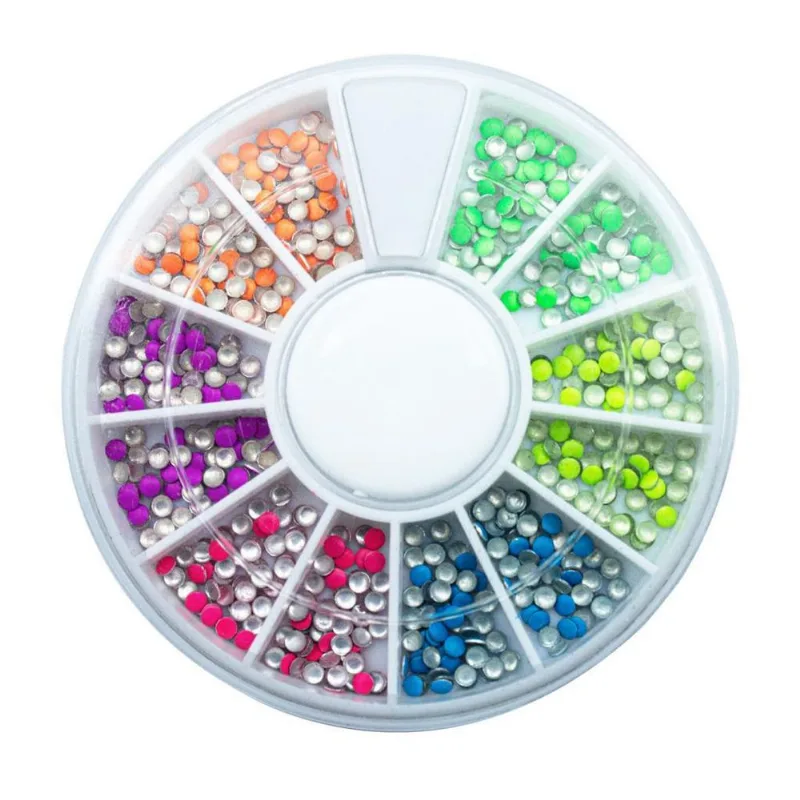 Disco Strass Pedrarias Decoração De Unhas Domes Chapinha 2mm