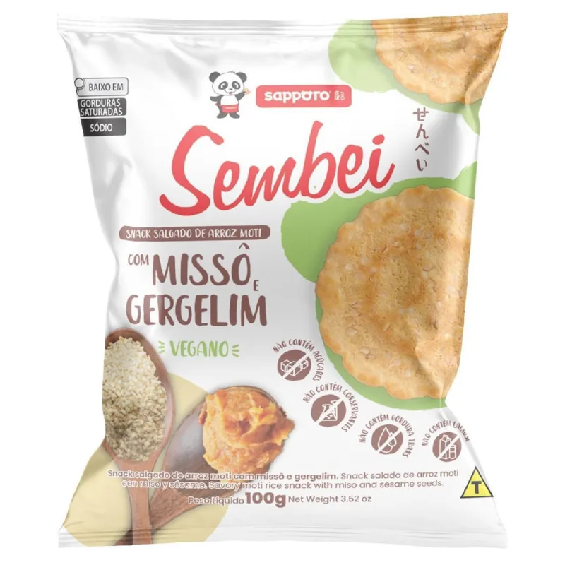 Missô Sembei Salgado Com Gergelim 100G