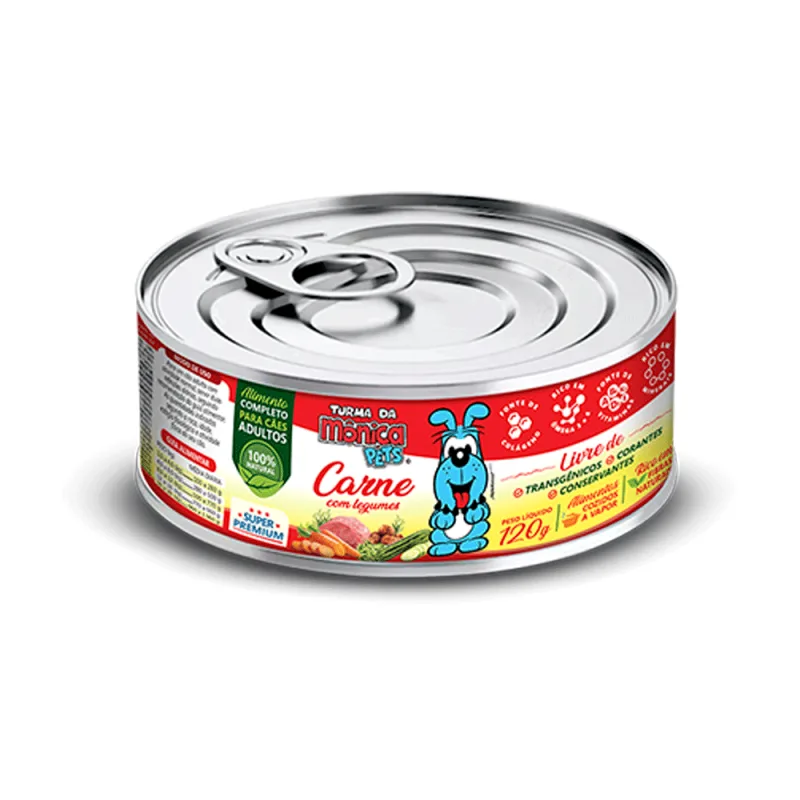Ração Úmida Turma da Mônica Cães Carne com Legumes - Turma da Monica Pets - Cachorro