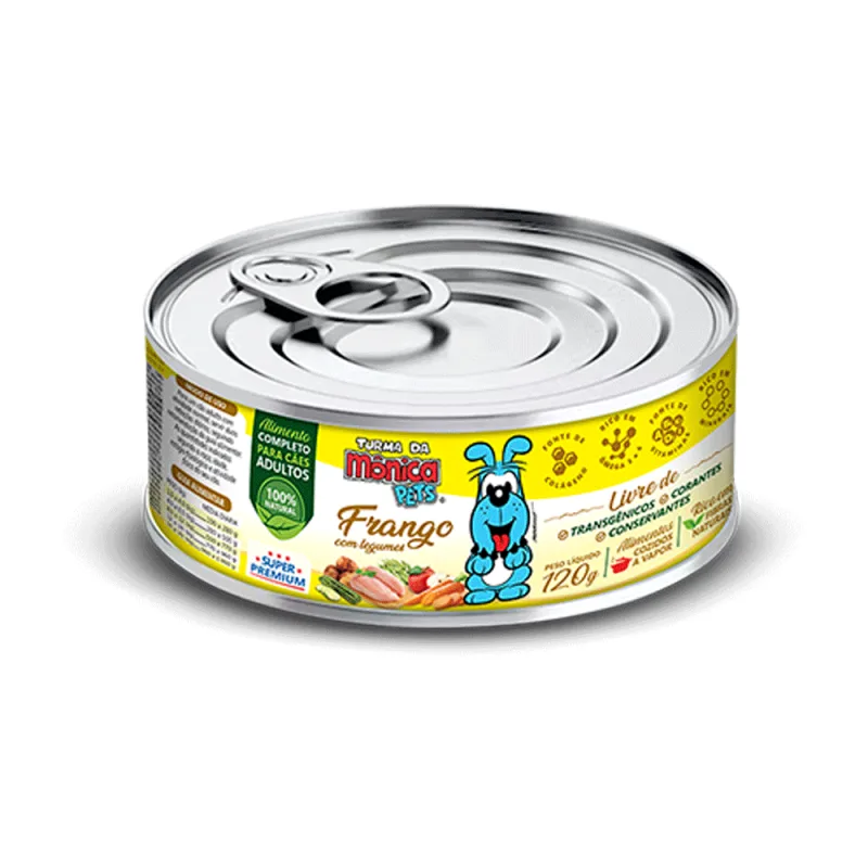 Ração Úmida Turma da Mônica Cães Frango com Legumes - Turma da Monica Pets - Cachorro