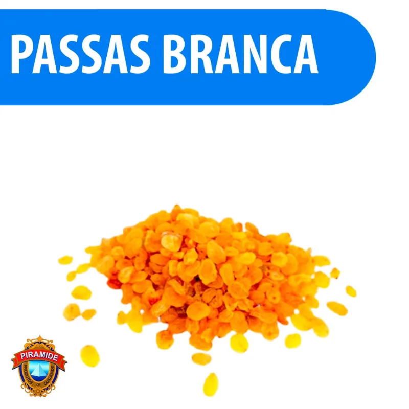 Uva Passa Branca 100% Puro 250g Pirâmide - Qualidade Premium