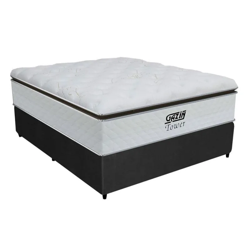 Cama Box Casal Colchão Molas Ensacadas Gazin Colchões - Gazin Colchões - Móveis