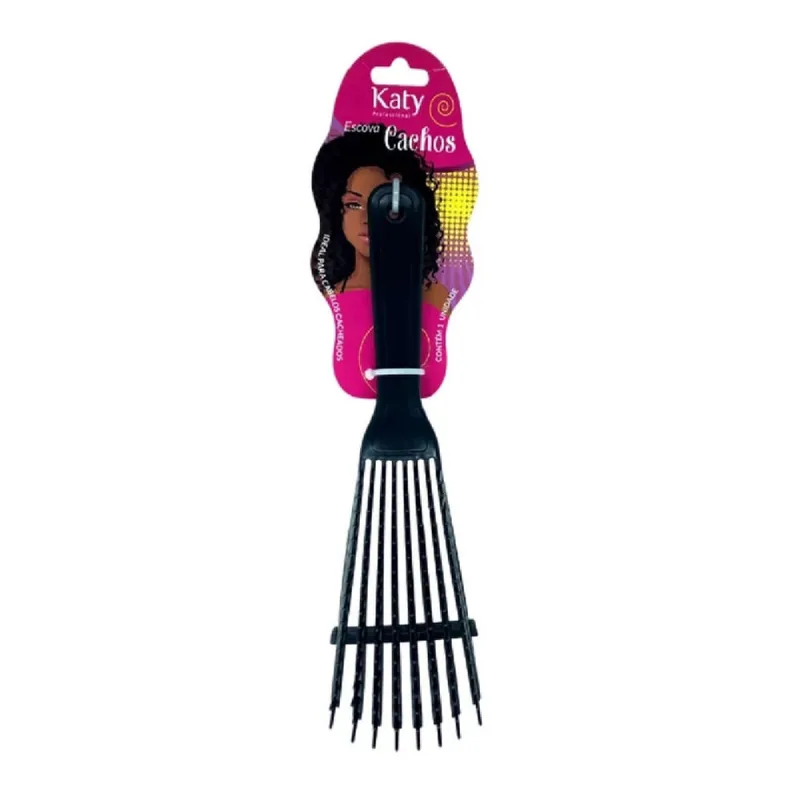 Escova de Cabelo Polvo Preta Ref. 127656 Katy