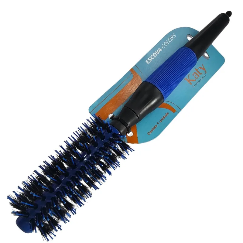 Escova de Cabelo Ceramic 15mm Azul Katy Ref. 129010