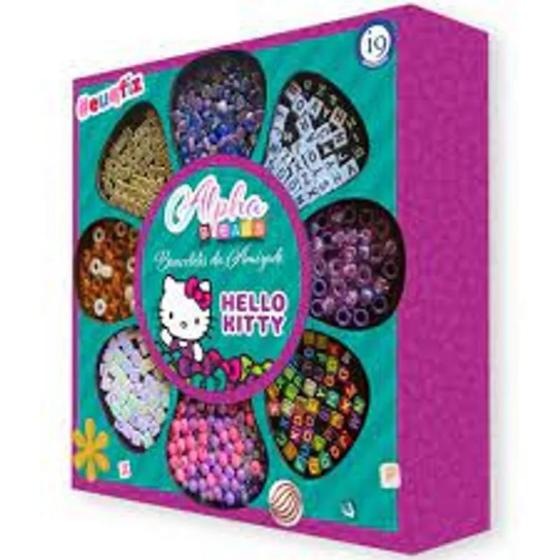 Hello Kitty - Braceletes da Amizade Alphabeads #euqfiz