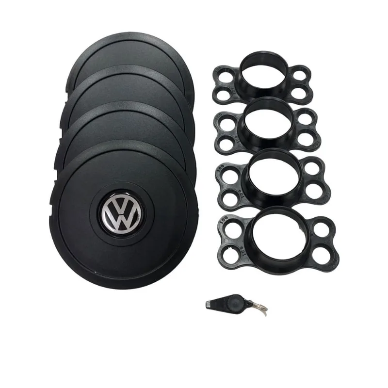 Calotas Miollo Vw Gol G2 Aro 14 1995/1999 Tradicional Preto