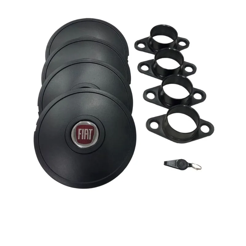 Calotas Miollo Fiat Siena Aro 13 1997/2016 Tradicional Preto