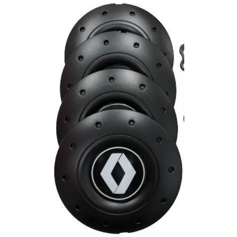 Calotas Miollo Renault Sandero Aro 15 2013/2019 Amarok Preto