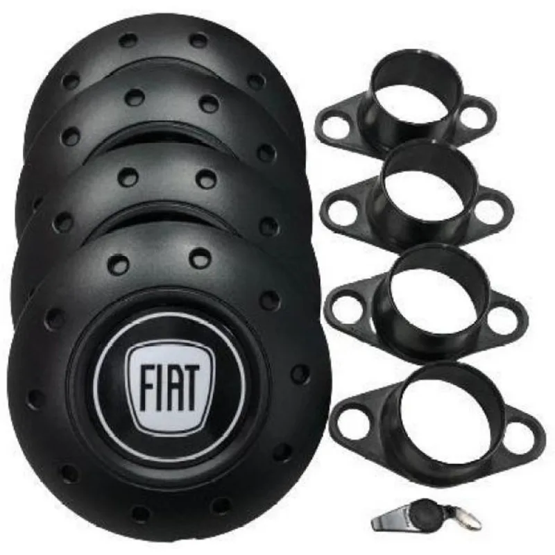 Calotas Miollo Fiat Uno Aro 15 2010/2018 Amarok Preto