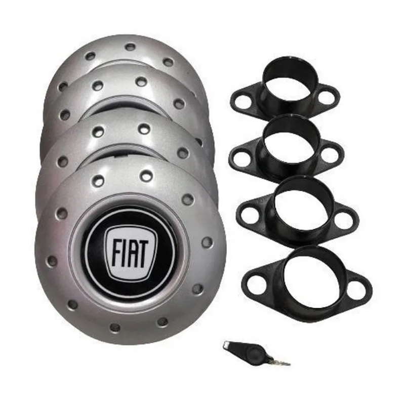 Calotas Miollo Fiat Fiorino Aro 13 1996/2016 Amarok Prata