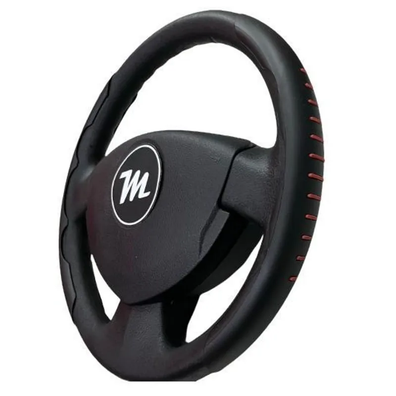 Capa Protetora Para Volante Miollo Preta E Detalhe Vermelho