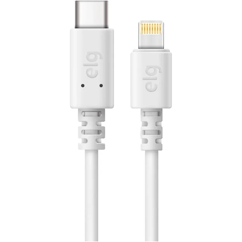 Cabo Elg USB Tipo-C Para Lightning 27W 2 metros Branco