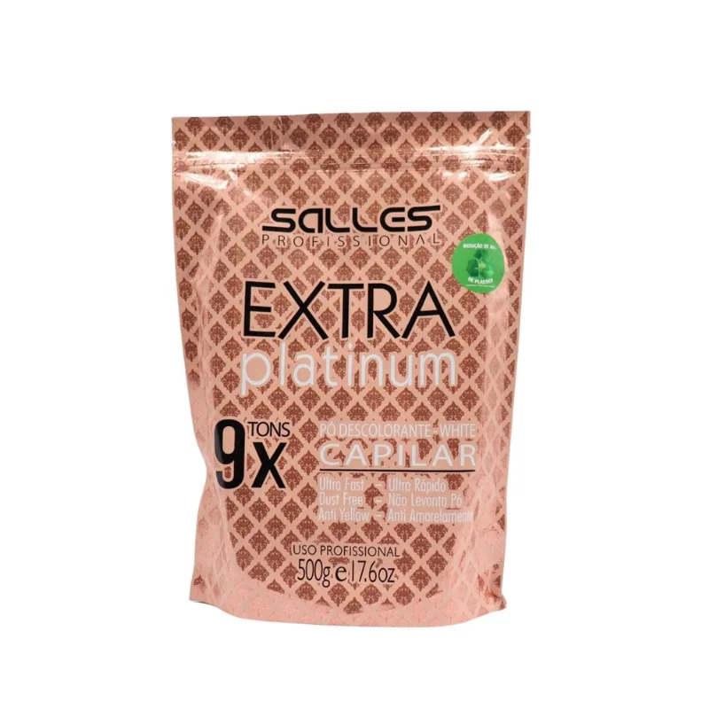 Pó Descolorante Extra Platinum Branco Salles Profissional 500g