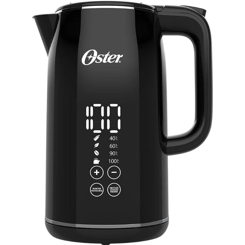 Chaleira Digital Oster Black 1,7L Com Controle De Temperatura 110V