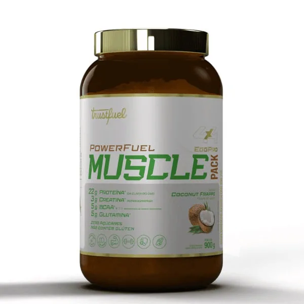 Muscle pack egg protein + associações - coconut frappe Egg Protein + Creatina + Glutamina + bcaa - Não Disponível - Suplementos E Vitaminas