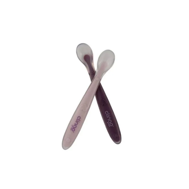 Colher Silicone Premium Colors Rose 2Un - Clingo
