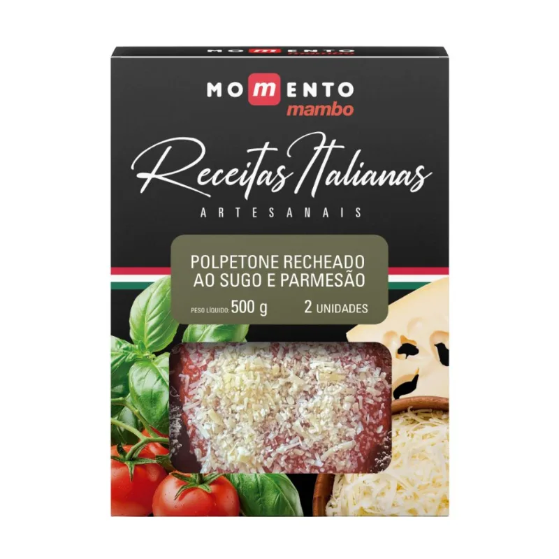 Polpetone Parmesão ao Suco Momento Mambo 500g com 2 Unidades