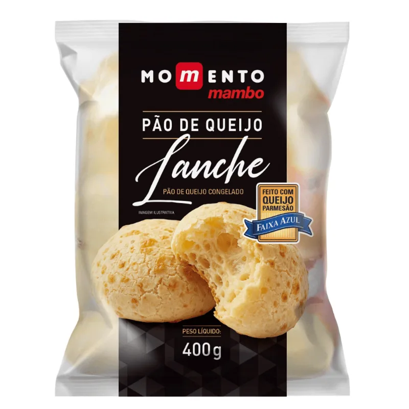Pão de Queijo Lanche Congelado Momento Mambo 400g