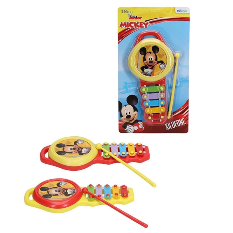 Xilofone de brinquedo musical mickey baby da disney etitoys