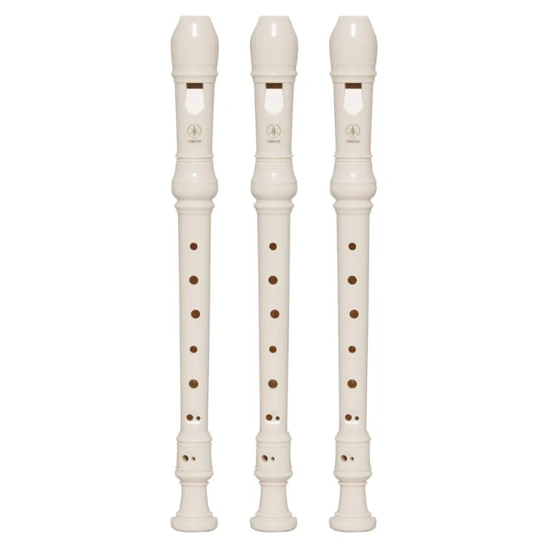 Kit 3 Flautas Doce Soprano Barroca Em C YRS-24B Yamaha