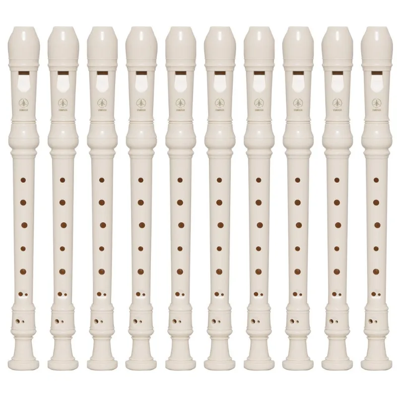 Kit 5 Flautas Doce Soprano Barroca Em C YRS-24B Yamaha