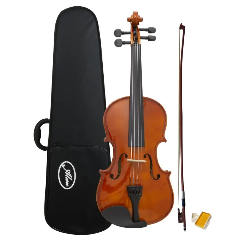 Violino Tampo Sólido AL 1410 4/4 S Alan Com Case Arco Breu Cavalete