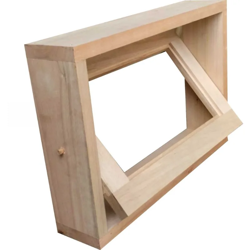 Janela Basculante Vitrô 40x60x14 Cm Para Um Vidro Eucalipto NeonX