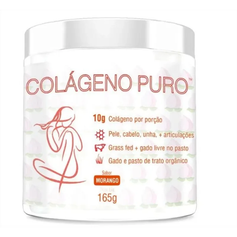 COLÁGENO PURO BELISSIMA SABOR MORANGO 160G