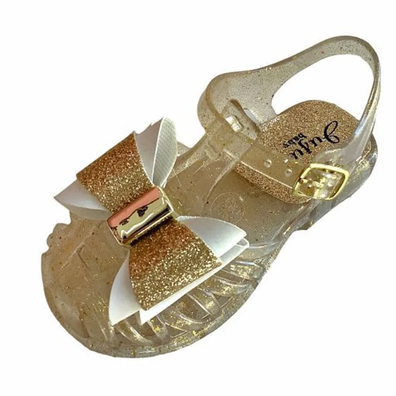 Sandália Infantil Bebê Glitter Laço Juju