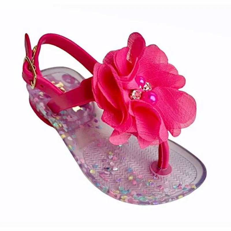 Sandália Chinelo Infantil Baby Flor Pérola Juju