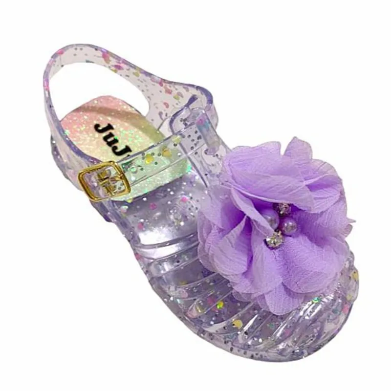 Sandália Infantil Baby Bebê Meninas Flor Pérola Strass