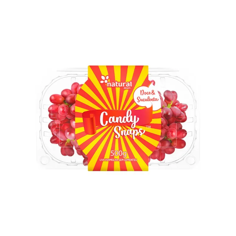 Uva Candy Snaps Natural Flavors S/ Semente 500gr