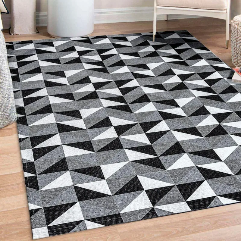 Tapete Em Tecido Jacquard Com Látex 1,35 M X 2,50 M 75% Algodão, 25% Poliéster - Dallas Preto
