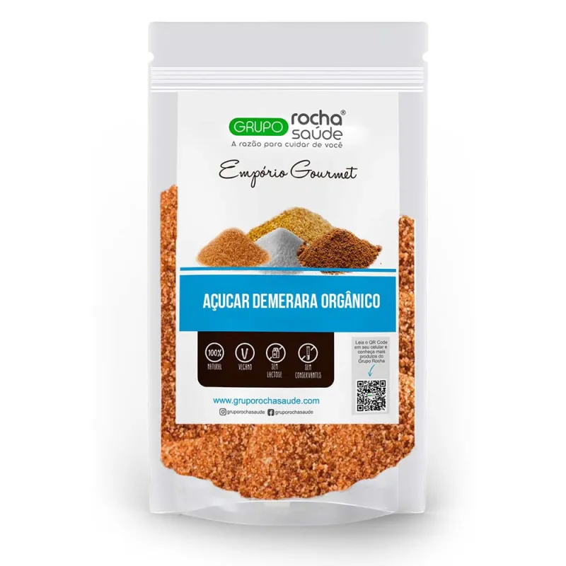 Açúcar Demerara Orgânico - 100g - Não Informado - Mercearia