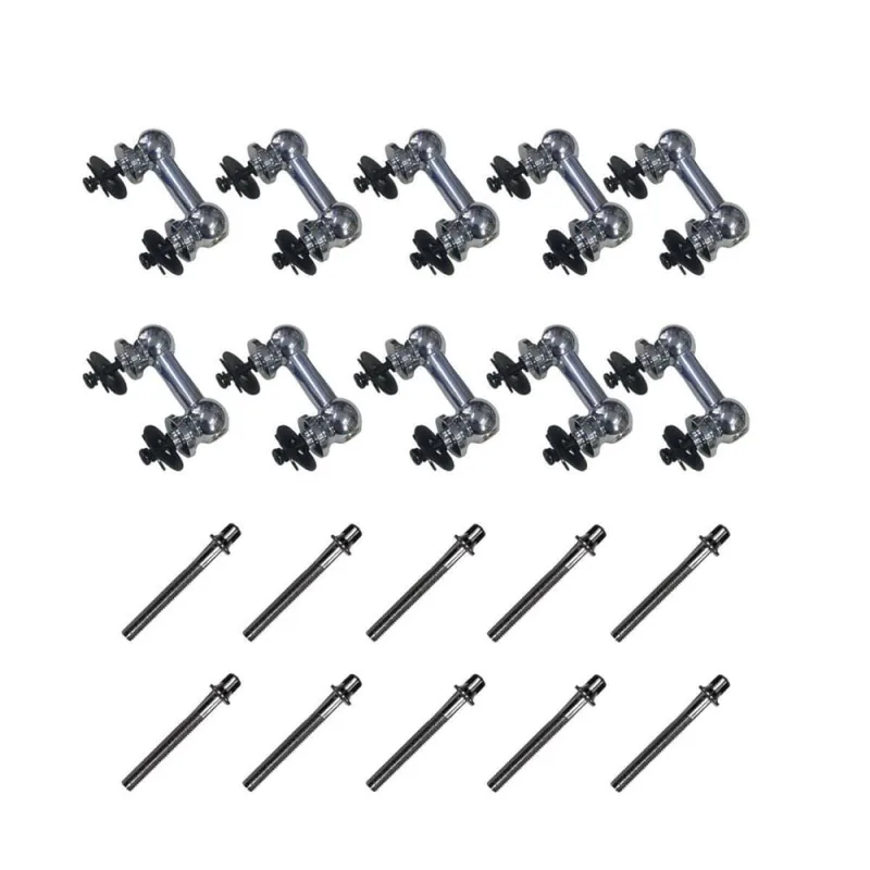 Kit 10 Canoas Tom Caixa Cromo 19.12 + 10 Parafuso 51X 6Mm M6 - Não Disponível - Instrumentos Musicais