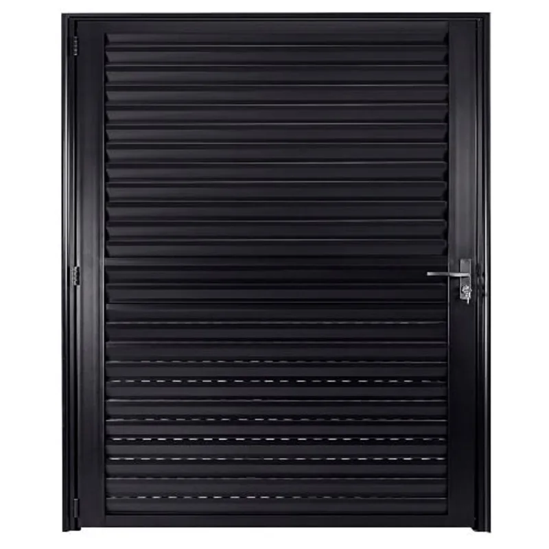 Porta Palheta Semi Ventilada Direita 210x90 Preto Fortsul Esquadrisul