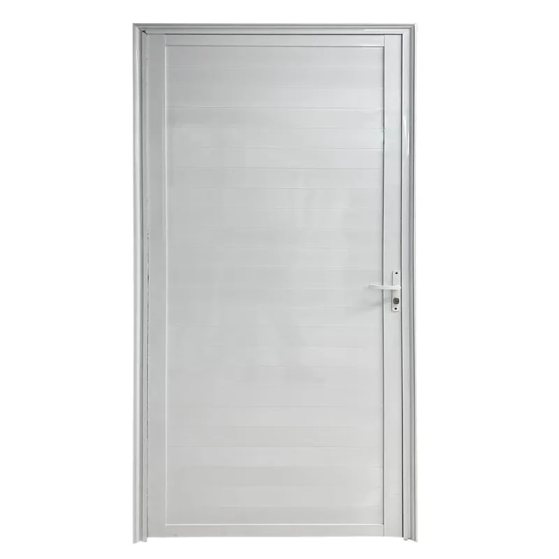 Porta Laminada Fechada Alumínio Branco 210x90cm Proex Porta Laminada Fechada Alumínio Branco Direito 210x90cm